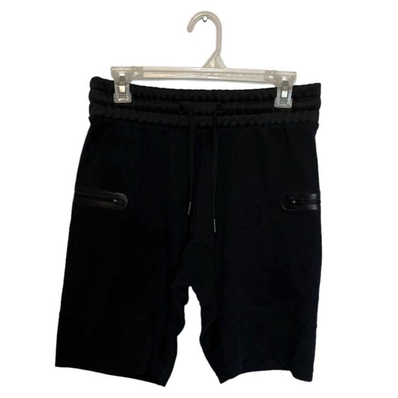 EUC Bylt Jogger Shorts Mens Medium Black Stretch Athletic Sweatshort Performance - Picture 1 of 11